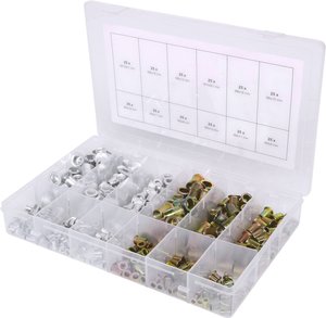 Asortyment nitów gwintowanych, stalowych i aluminiowych, M3x9mm-M10x21mm, 300 szt. KS Tools 970.0630 1 szt.