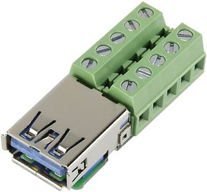 Złącze męskie USB TRU COMPONENTS USB-AFT-2 1229324, 1 szt.