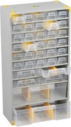 Regał warsztatowy Allit 465620, Ilość przegród: 36, (D x S x W) 300 x 140 x 565 mm