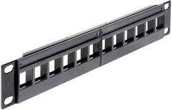 Patchpanel Delock 43259, 12 Portów, 254 mm (10''), 1 U