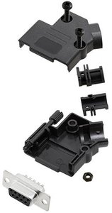Zestaw listew żeńskich D-Sub TRU COMPONENTS TCD45PKP09DMSK 7709368, rzędy: 2, styki: 9, 45 °, 1 szt.