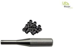 Czarna nakrętka M2 20x z kluczem nasadowym Nakrętka Thicon Models 50166   20 szt.