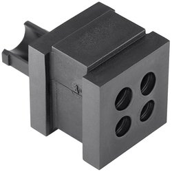 Dysza poczwórna HellermannTyton VP-S_4/5-6_Ins-quad-PL-BK (20) 440-00023, (D x S x W) 21.10 x 21.10 x 21.80 mm, tworzywo sztuczne, 20 szt.