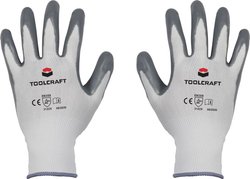 TOOLCRAFT  TO-5621508 Poliamid, Nitryl Rękawice robocze Rozmiar rękawic: 11 EN 388   CAT II 1 par(a)