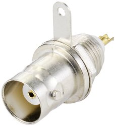 Złącze BNC TRU COMPONENTS TC-9962736 złącze żeńskie do wbudowania pionowego 50 Ω 1 szt.