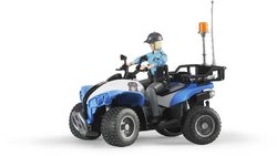 Quad policyjny z policjantką i eksponatem.