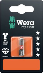 Bit krzyżakowy PH 2 Wera 851/1 IMP DC SB SiS 05073916001 stal narzędziowa Stal stopowa, z diamentową powłoką D 6.3 1 szt.
