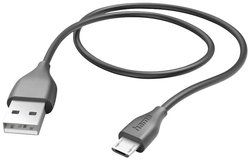 Kabel do ładowania USB Hama, USB 2.0, Złącze męskie USB-A, Złącze męskie USB Micro-B, 1.50 m