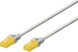 Kabel połączeniowy U-UTP DIGITUS Professional CAT 6A, LSZH, AWG 26/7, skrętka, długość 1 m, szary Kabel LAN Digitus DK-1613-A-010, 1 szt., RJ45, CAT 6a, U/UTP, 1.00 m, szary
