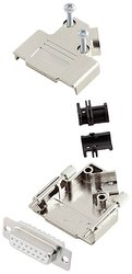 Zestaw listew żeńskich D-Sub encitech D45PK-M-15-DBS-W-K 6355-8009-12, rzędy: 2, styki: 15, 45 °, 1 szt.