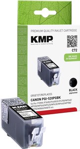 Tusz KMP C72 = Canon PGI-520bk, 19 ml, zamiennik, czarny