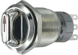 Przełącznik obrotowy wandaloodporny TRU COMPONENTS 701810, 250 V/AC, 5 A, Pozycje przełączenia 2, 1 x 90 °, IP65, 1 szt.
