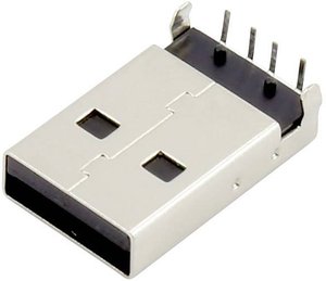 Złącze męskie USB A Connfly DS1097-BN0, 1 szt.
