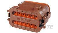 Obudowa złącza pin żeńskiego na kabel TE Connectivity DT06-12SD-EP06, wire-to-wire, piny: 12, 1 szt.
