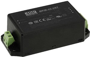 Seria zasilaczy impulsowych MEANWELL serii MPM-45 Medyczne enkapsulowane pojedyncze wyjście Moc: 45W Zasilacz AC/DC do zabudowy Mean Well MPM-45-5ST MPM-45-5ST 8 A 40 W 5 V/DC  1 szt.