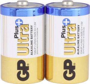 Bateria D/R20 GP Batteries GPULP13A369C2, alkaliczno-manganowe, 2 szt.