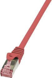 Kabel LAN LogiLink CQ2024S, 1 szt., RJ45, CAT 6, S/FTP, 0.50 m, czerwony