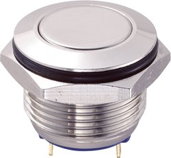 Przycisk wandaloodporny chwilowy TRU COMPONENTS GQ16F-10/J/N, 1 x wył/(wł), 1 szt.