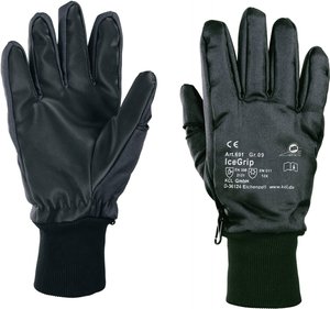 Rękawice robocze KCL IceGrip 691 691-9, Rozmiar rękawic: 9, L, czarny