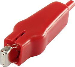 Zacisk krokodylowy Conrad Components 93038c57 1386723  Długość: 75 mm niebieski 1 szt.