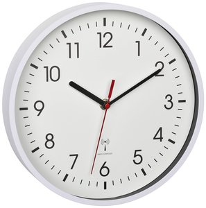 TFA Dostmann 60.3550.02 Sterowany radiowo Zegar ścienny 24.5 cm x 4.2 cm biały