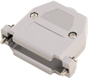 Obudowa do złącza D-SUB 15 pin Encitech 2360-0102-12, tworzywo sztuczne UL, szary