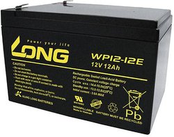 Akumulator ołowiowy Long WP12-12E WP12-12E, AGM, 12 V, 12 Ah
