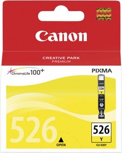Tusz Canon CLI-526Y, 4543B001 oryginalny, żółty