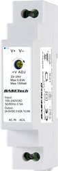 Zasilacz na szynę DIN Basetech PSDS-15-24-2 BT-2250248  24 V 0.63 A 15 W Ilość wyjść:1 x