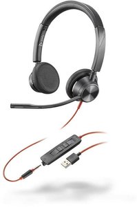 Zestaw słuchawkowy On Ear Plantronics Blackwire 3325-M 214016-01 Stereo czarny