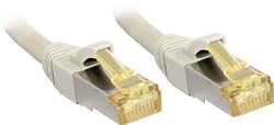 Lindy 10m, kabel połączeniowy RJ45 S / FTP LSOH, z kablem surowym Cat.7, szary Kabel LAN LINDY 47268, 1 szt., RJ45, CAT 6a (CAT 7), S/FTP, 10.00 m, szary