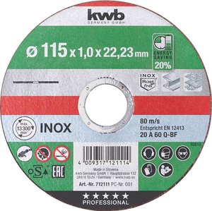 Tarcza tnąca prosta kwb  712112 125 mm 1 szt.