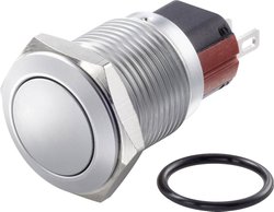 Przełącznik wciskany, wandaloodporny TRU COMPONENTS TC-GQ16-KF-11/J/C TC-7494704, 16 mm, 48 V/DC, 2 A, 1 szt.