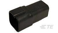 Obudowa złącza pin męskiego na kabel TE Connectivity DT04-6P-E004, wire-to-wire, piny: 6, 1 szt.