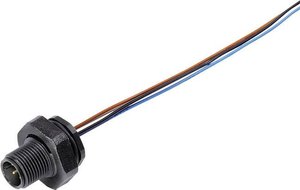 Złącze męskie okrągłe miniaturowe  binder 76 4731 3011 00004-0200, styki:4, 250 V, 4 A, 1 szt.