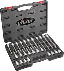 Zestaw nasadek trzpieniowych Vigor  V1918 1/2'' (12.5 mm)