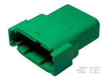 Obudowa złącza pin męskiego na kabel TE Connectivity DTM04-12PC, wire-to-wire, piny: 12, 1 szt.