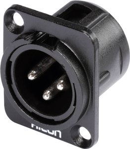 Złącze montażowe XLR, 3-Pin Hicon HI-X3DM-M