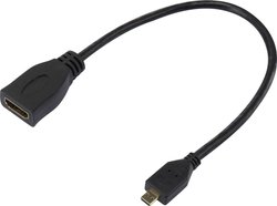 Przejściówka, adapter HDMI SpeaKa Professional SP-7870588, [1x złącze męskie Micro HDMI (typ D) - 1x złącze żeńskie HDMI]