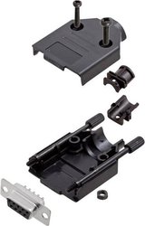 Zestaw listew żeńskich D-Sub encitech DTPK-P-09-DBS-K 6355-0032-11, rzędy: 2, styki: 9, 180 °, 1 zest.