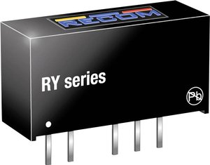Przetwornica DC/DC, do PCB RECOM RY-1205S RY-1205S, SIP-7, 1 W, 200 mA, 1 szt.