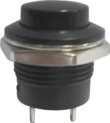 Przycisk TRU COMPONENTS TC-R13-507A-05BK 1587737, 16 mm, 250 V/AC, 3 A, 1 szt.