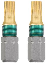 kwb 2 x bity 25 mm TX T25 tytan 124225 (cyna, stal TQ 60, ISO 1173, napęd C6.3) Bit-TX T 25 kwb 124225 C 6.3 2 szt.