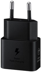 Adapter szybkiego ładowania Samsung 25 W EP-T2510N (czarny) Ładowarka do telefonu komórkowego Samsung EP-T2510NBEGEU