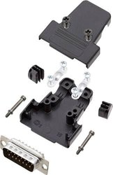 Zestaw listew męskich D-Sub encitech TRI-P-15-DBP-K 6355-0036-02, rzędy: 2, styki: 15, 180 °, 1 zest.