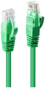kabel LAN LINDY 48054, 1 szt., RJ45, CAT 6, U/UTP, 20.00 m, zielony