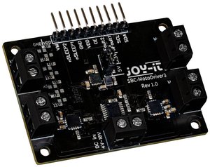Płyta sterownika silnika do silników DC i krokowych, DRV8833, PCA9634, 4 do 10 V. Sterownik silnika Joy-it SBC-MotoDriver3 Sterownik silnika 1 szt.