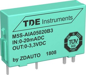 Moduł wejściowy ZDAuto M5S AIA05020B3 analogowy 5V wewnętrzny 0-20mA zewnętrznie izolowany Moduł I/O  AIA05020B3 Wejście analogowe, 5V wewnętrznie 0-20mA zewnętrznie izolowane