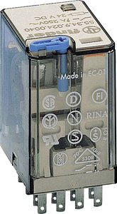 Przekaźnik wtykowy Finder 55.34.9.024.5090 55.34.9.024.5090, monostabilny, 1 cewka, 250 V/AC, 7 A, 1 szt.