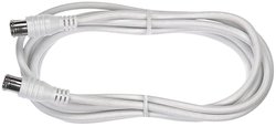 Kabel SAT, Axing SAK 251-00 SAK 251-00, [1x szybkozłączka F - 1x szybkozłączka F], 85 dB, 2.50 m, biały